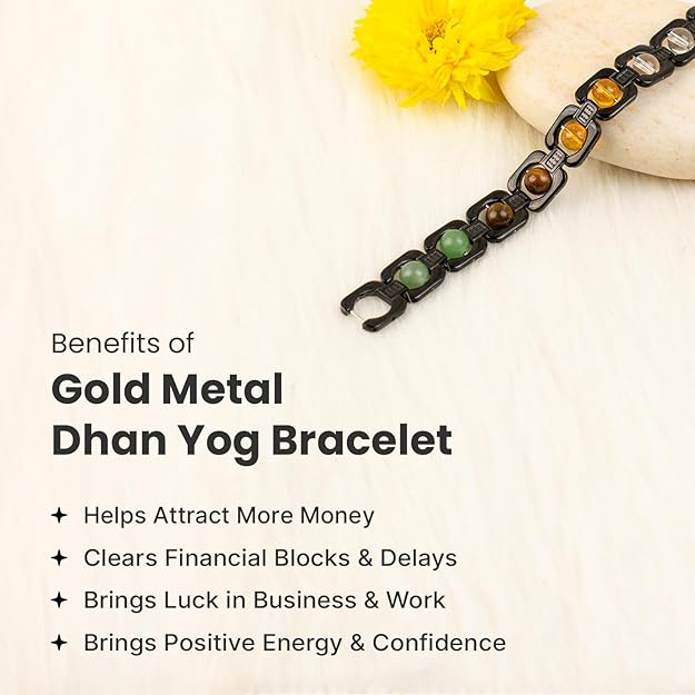 Black Dhanyog Bracelet – For Money Growth & Protection