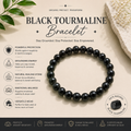 Black Tourmaline Bracelet To Shield Against Negative Energy