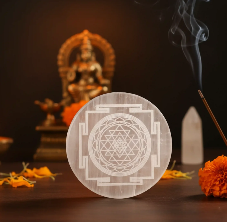 Selenite Charging Plate for Recharging Bracelets