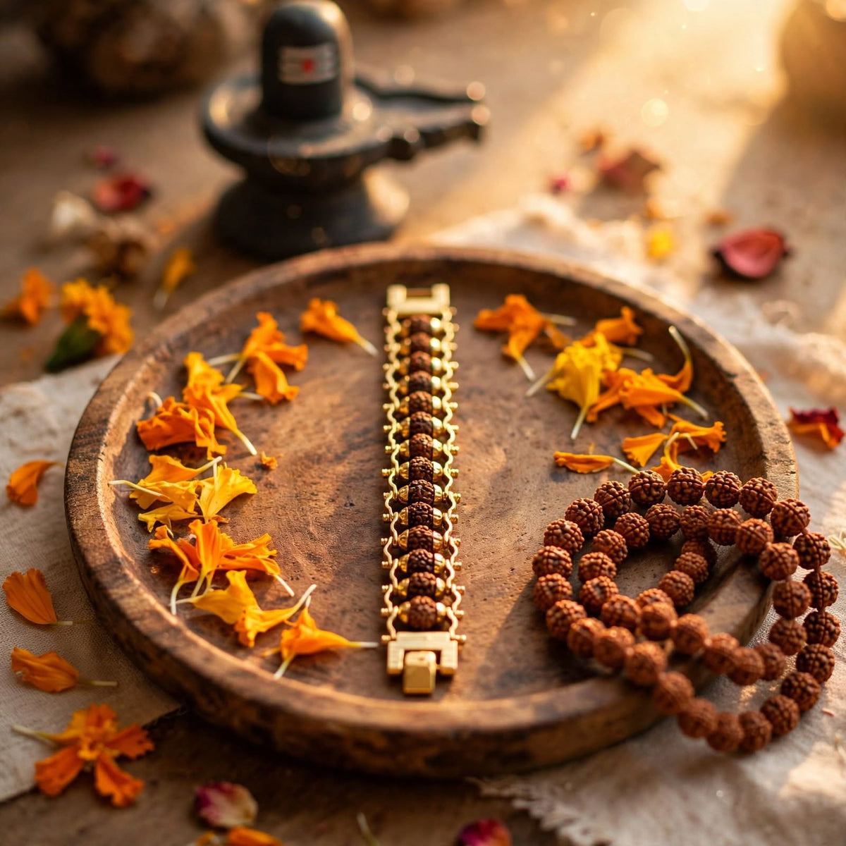 Rudraksha Divine Protection Bracelet– For Protection From Negative Energy