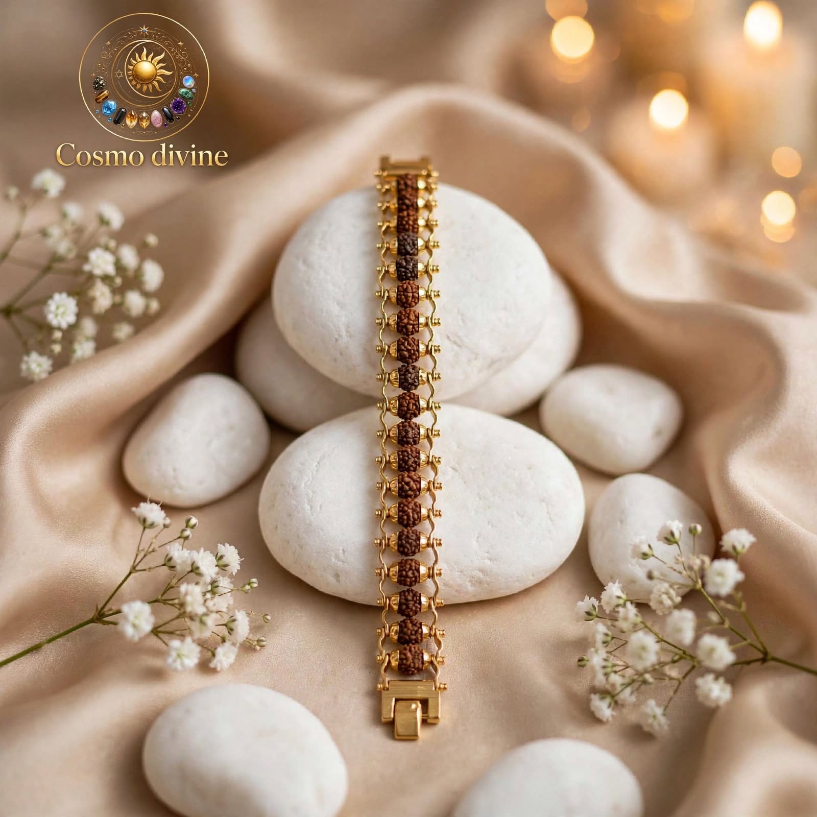 Rudraksha Divine Protection Bracelet– For Protection From Negative Energy