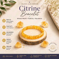 Citrine Square Cut Bracelet – For Wealth & Financial Growth