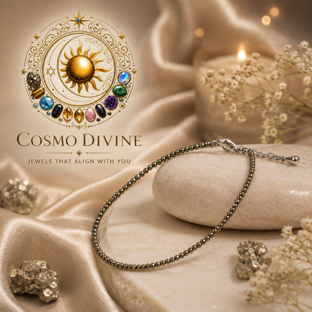 Pyrite Anklet – For Wealth & Abundance