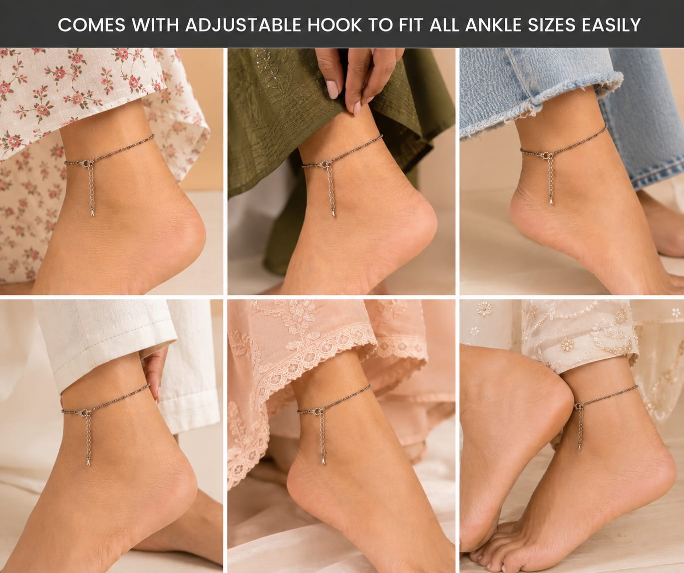 Pyrite Anklet – For Wealth & Abundance