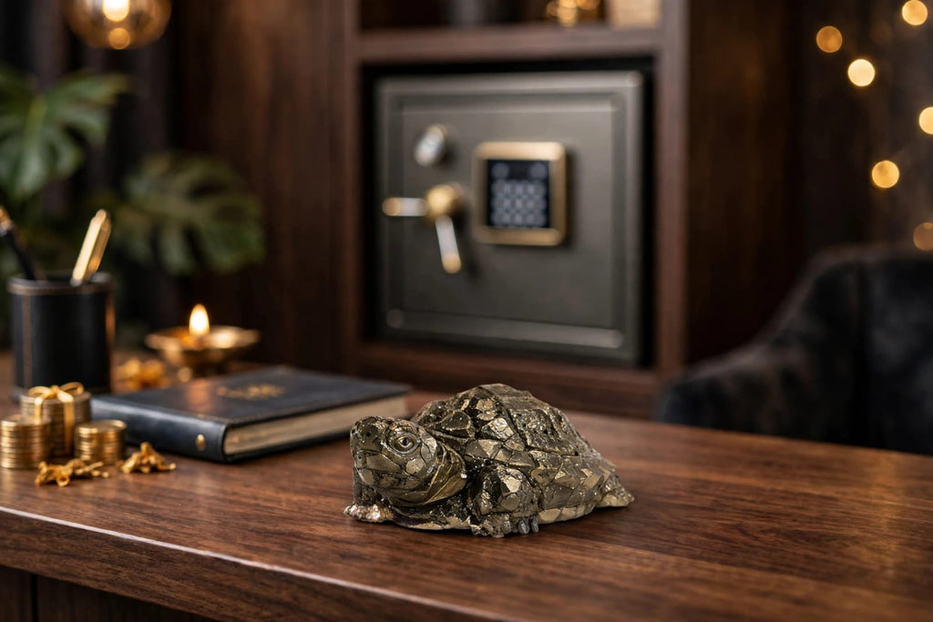 Pyrite Tortoise- For Money Growth & Long-Term Success