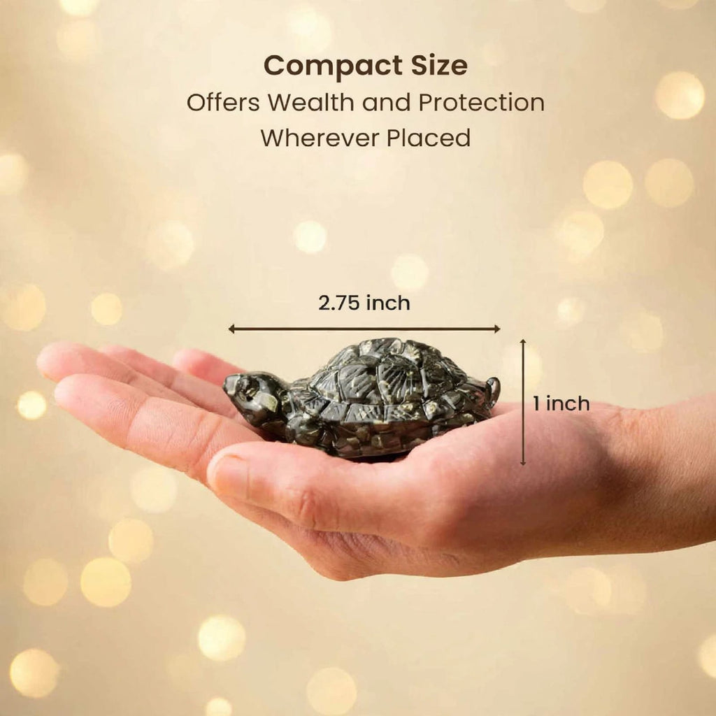 Pyrite Tortoise- For Money Growth & Long-Term Success