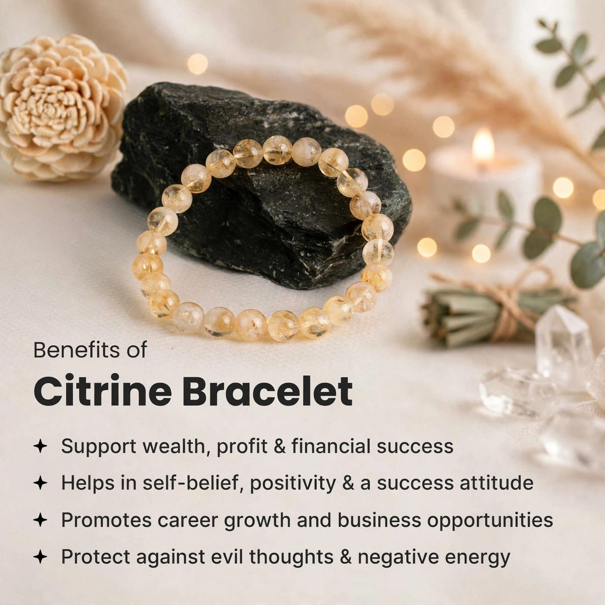 Citrine Bracelet (Original) – For Financial Growth & Confidence