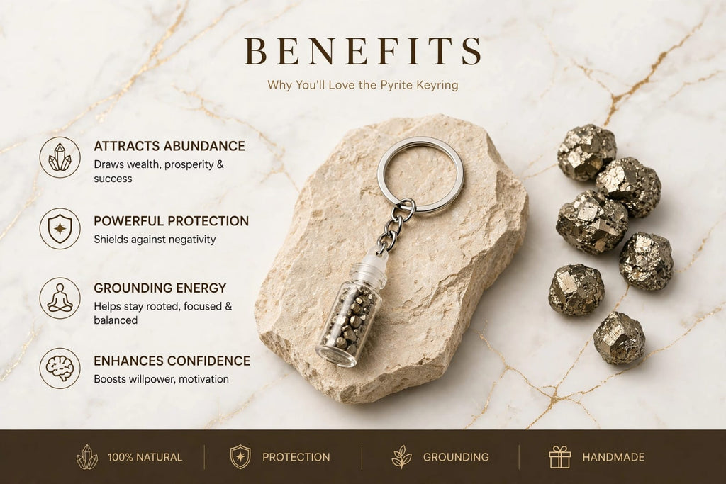 Pyrite Keyring – For Wealth & New Opportunities