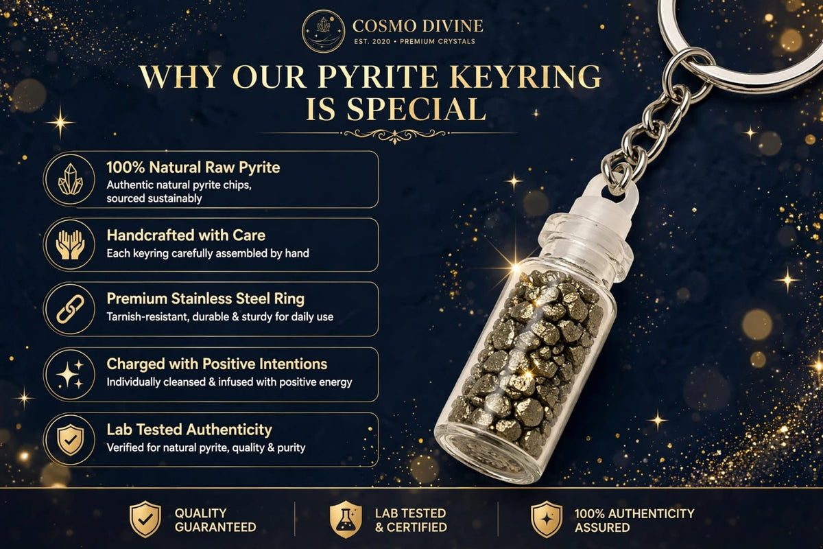 Pyrite Keyring – For Wealth & New Opportunities