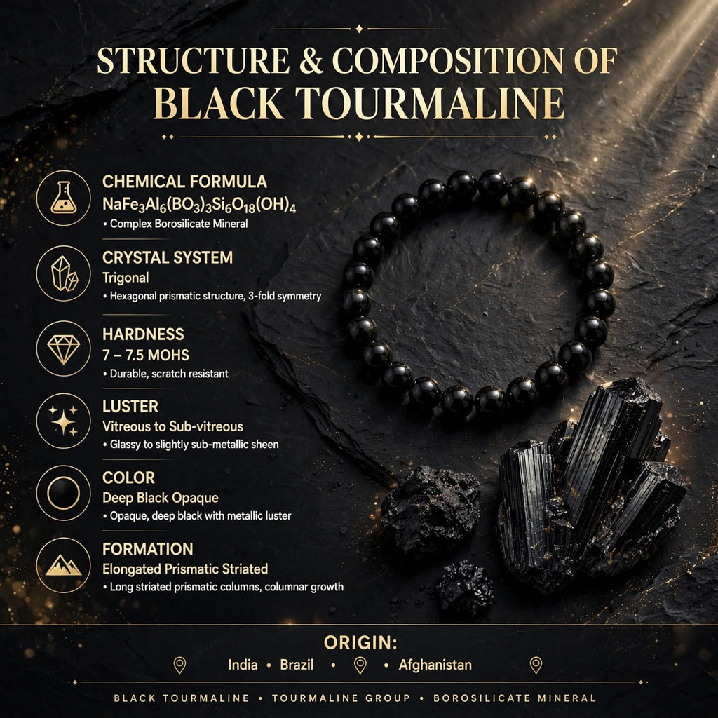 Black Tourmaline Bracelet To Shield Against Negative Energy
