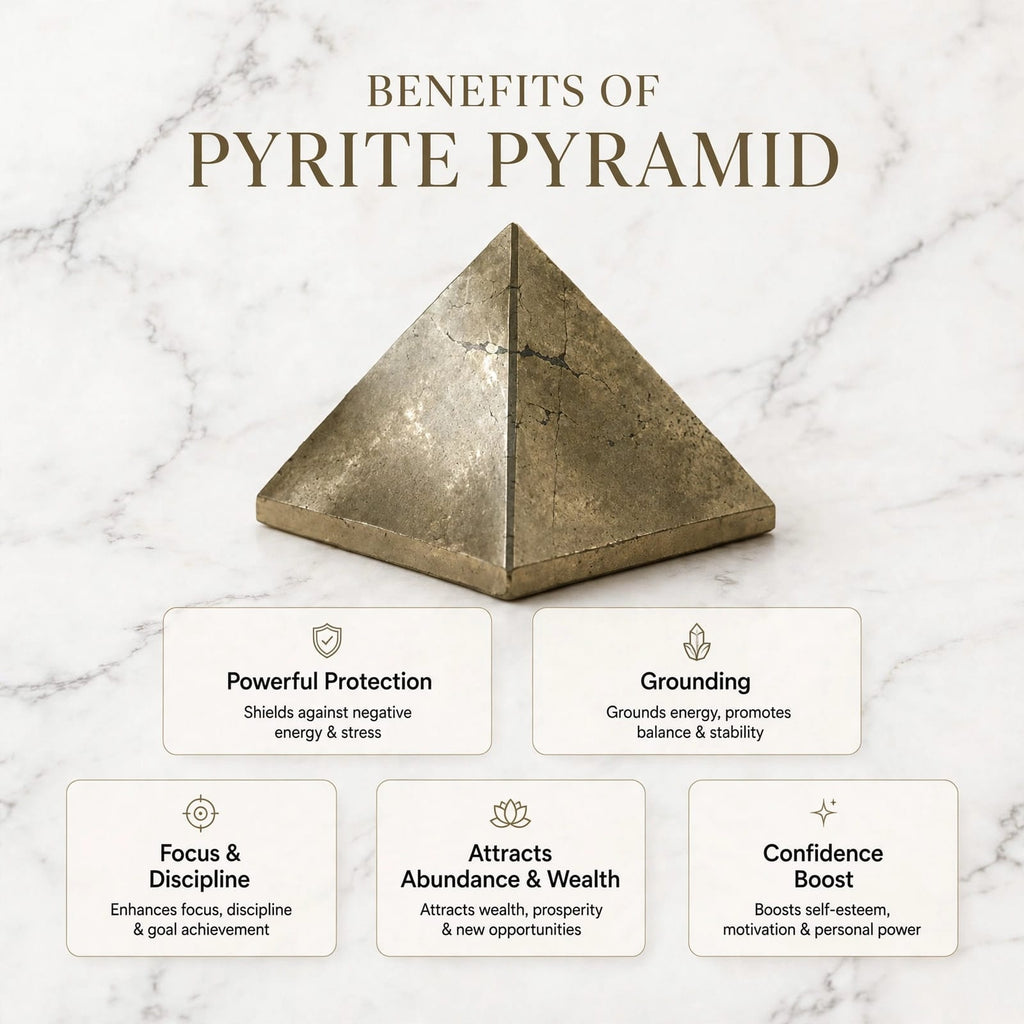 Pyrite Pyramid – For Wealth & Positive Energy