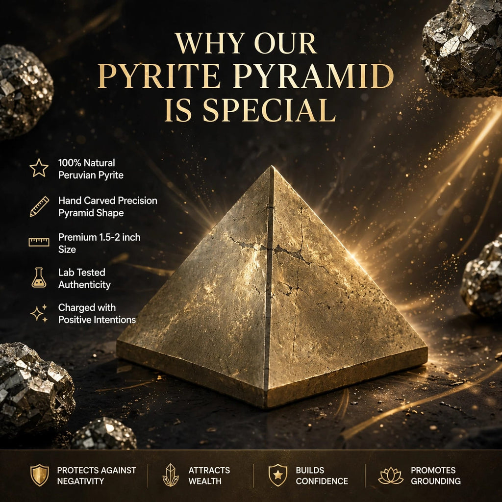 Pyrite Pyramid – For Wealth & Positive Energy