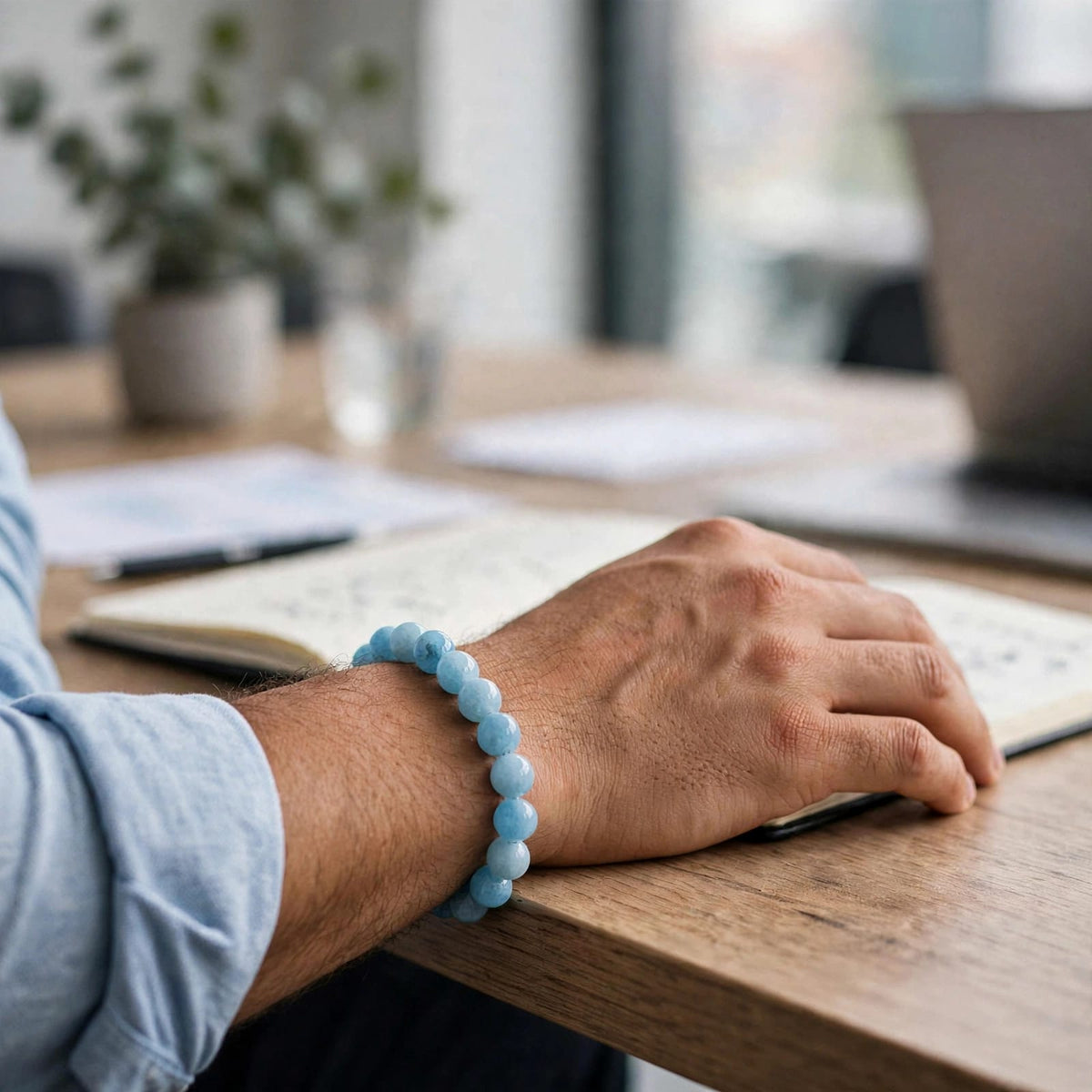 Aquamarine Bracelet – Boosts confidence & Better Communication