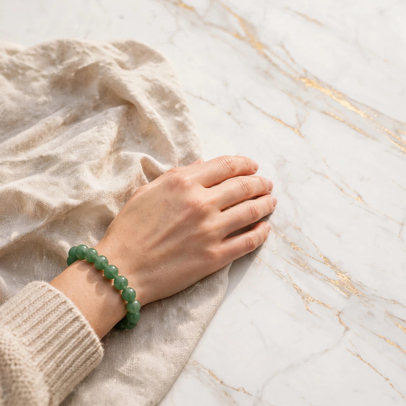 Green Aventurine Bracelet – For Luck & Success