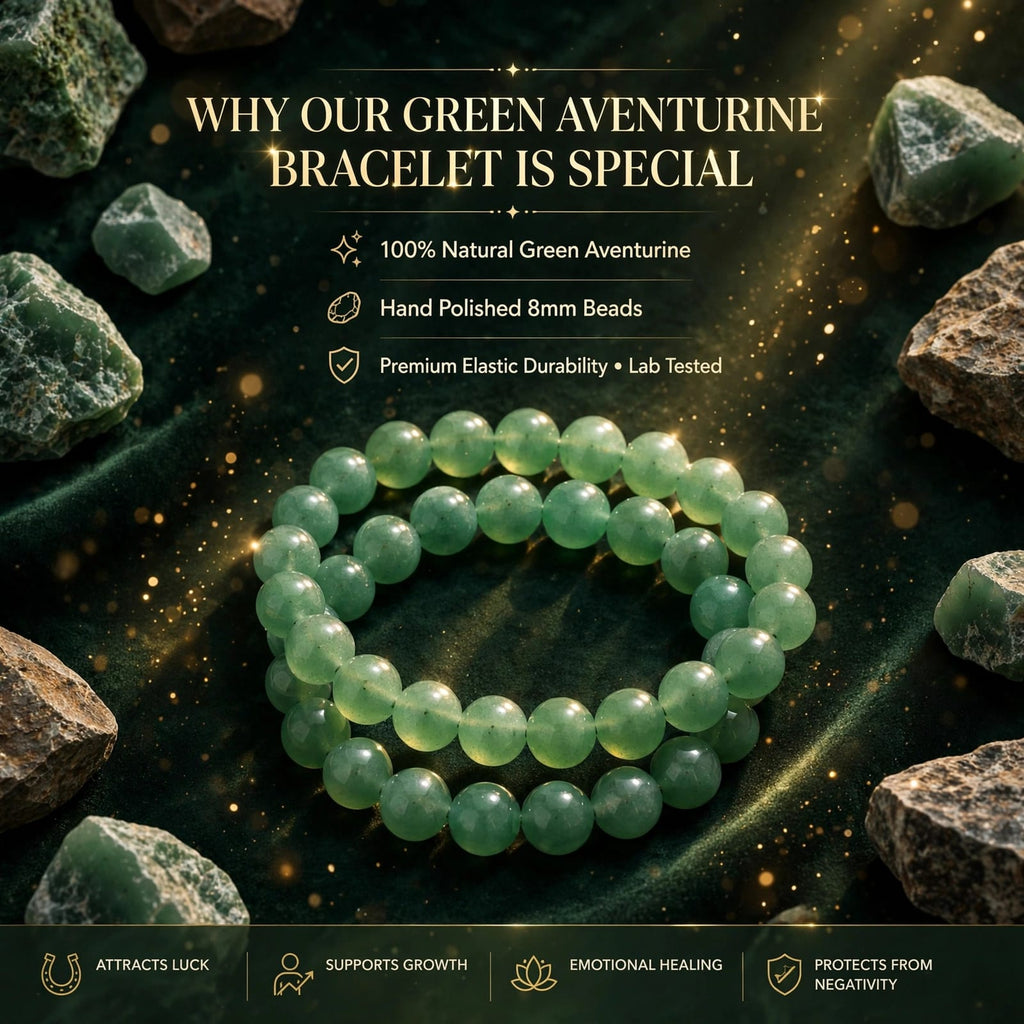Green Aventurine Bracelet – For Luck & Success