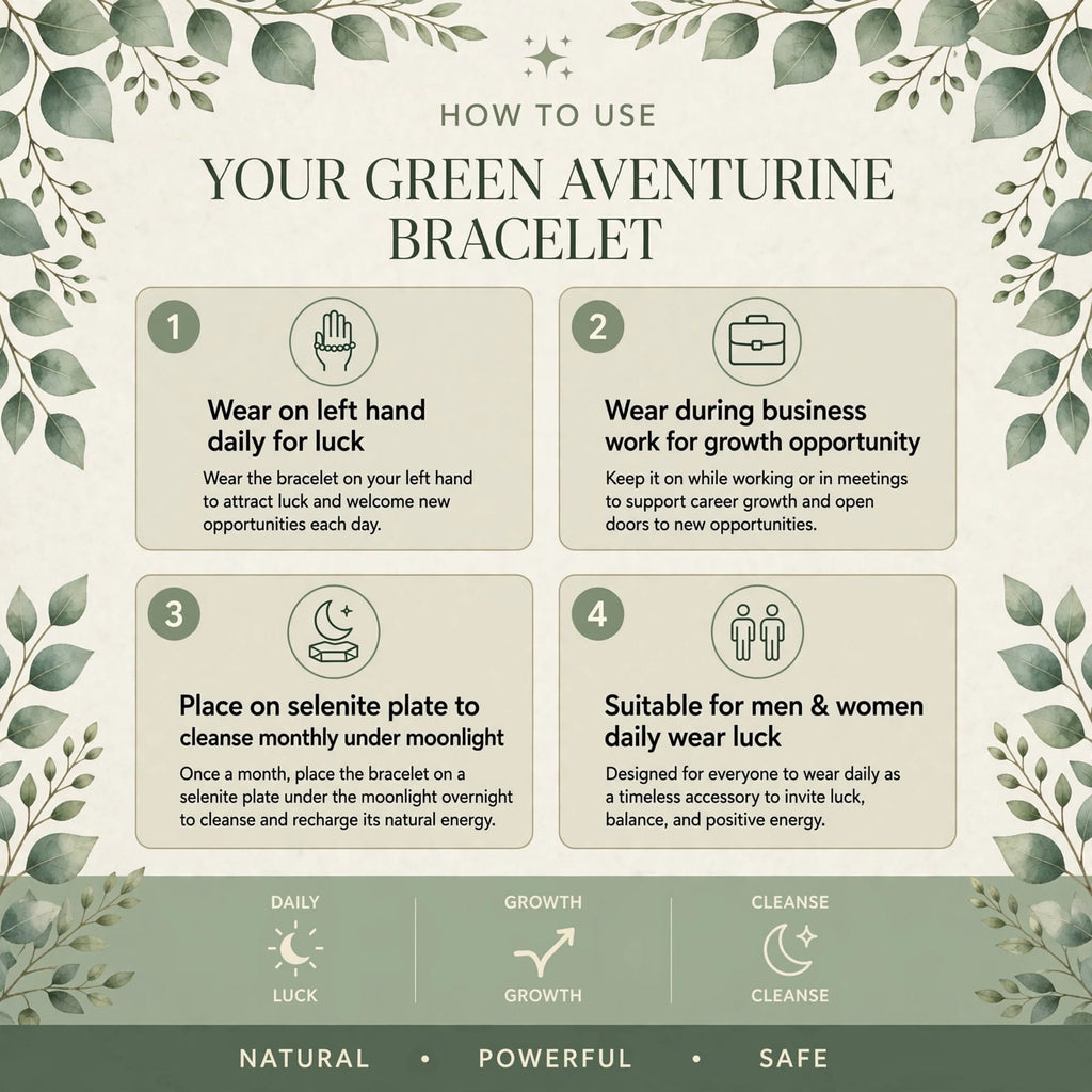 Green Aventurine Bracelet – For Luck & Success