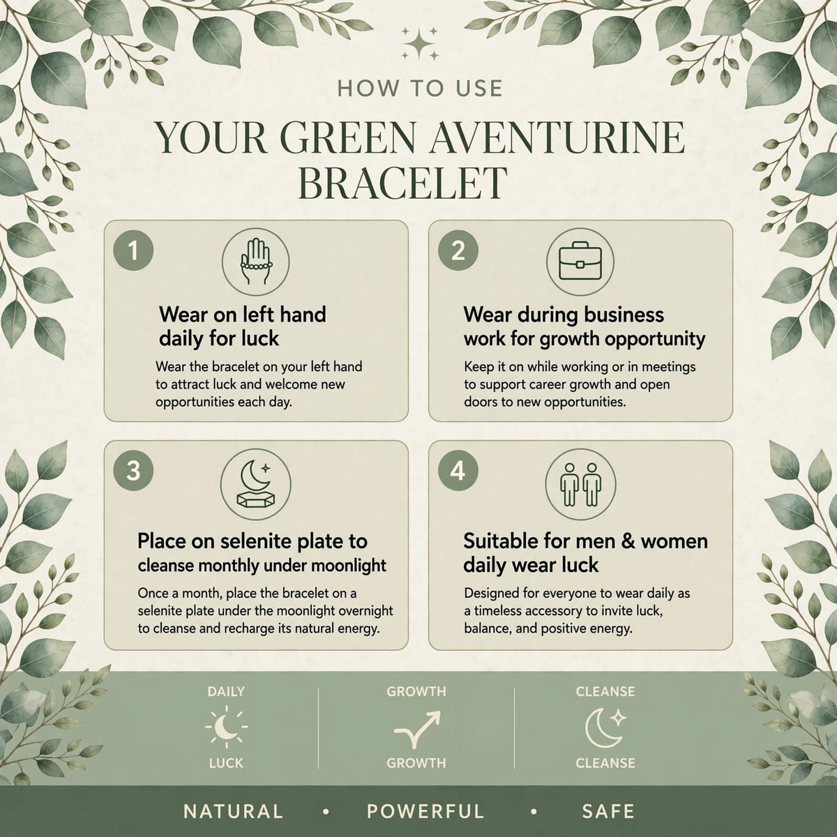 Green Aventurine Bracelet – For Luck & Success