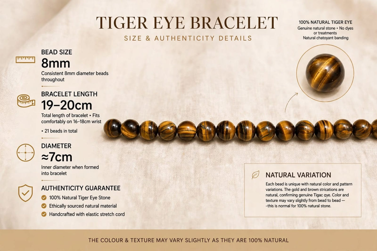 Tiger Eye Bracelet – For Confidence & Clear Decisions