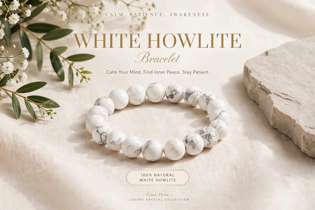 Howlite Bracelet –For Stress Relief & Inner Peace