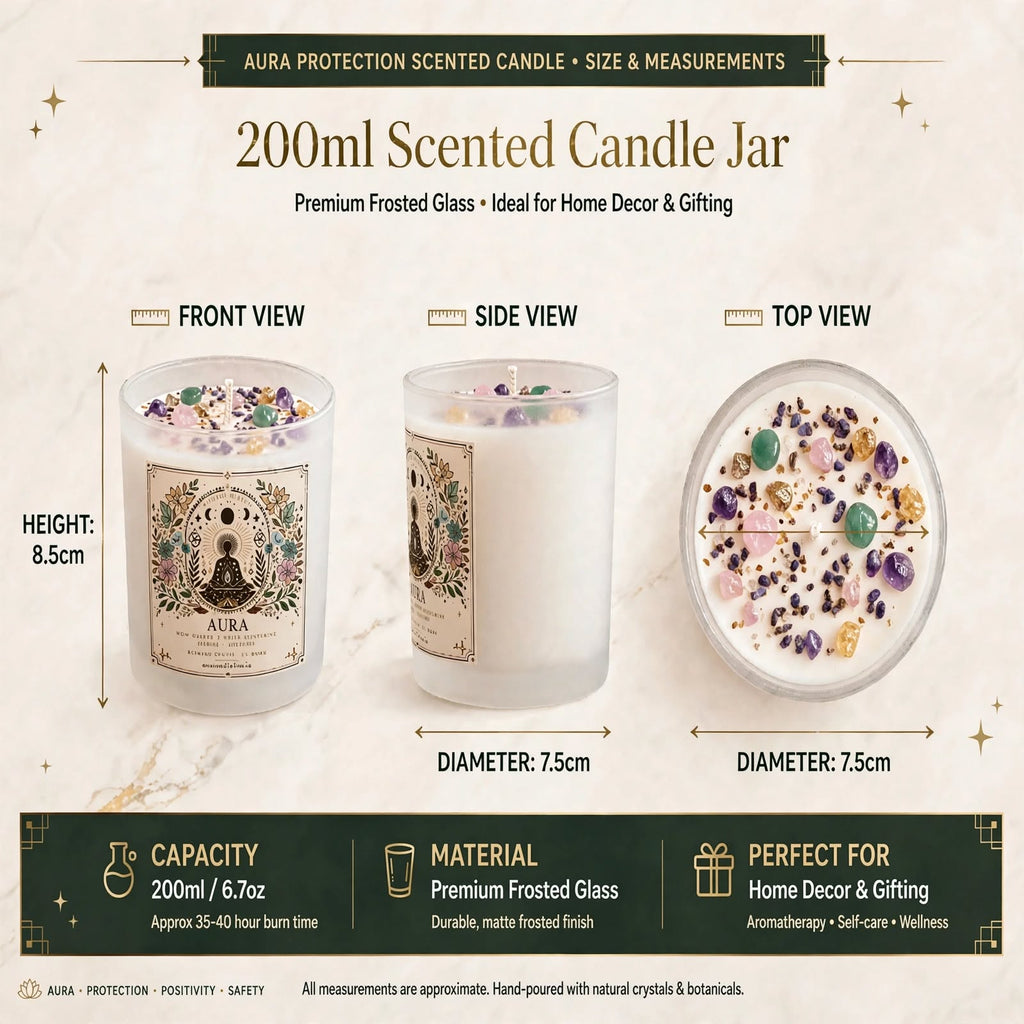 Aura Cleansing Combo – Aura Protection Candle & Multi Crystal Bracelet