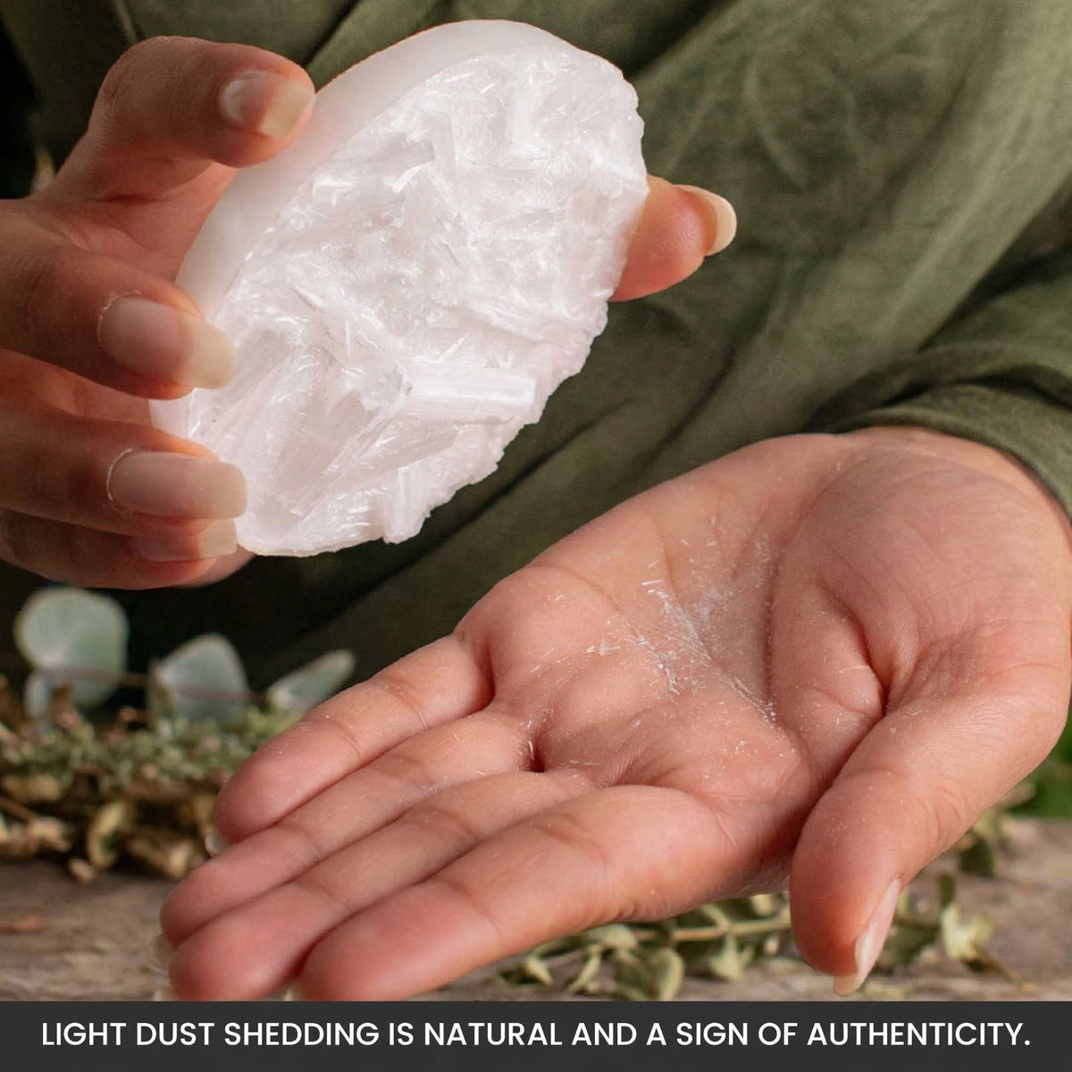 Raw Selenite Charging Plate for Recharging Bracelets & Enhancing Crystal Energy